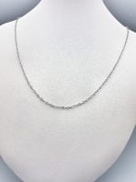STAINLESS STEEL DIAMOND CHAIN NECKLACE on mannequin mannequin.
