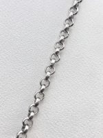 ROLO' STAINLESS STEEL CHAIN on a white background.