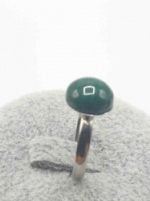 ANELLO CON MALACHITE TONDO.