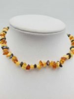 Baltic amber children's baby necklace.