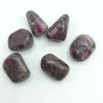 A set of Ruby Feldspare Tumbled stones.