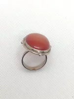 carnelian ring 925 sterling silver