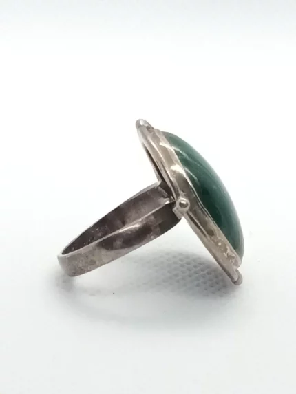 anello malachite argento 925