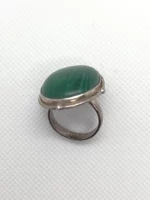 anello malachite argento 925