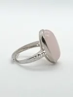 925 Sterling Silver Rose Quartz Ring