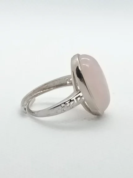 anello quarzo rosa argento 925