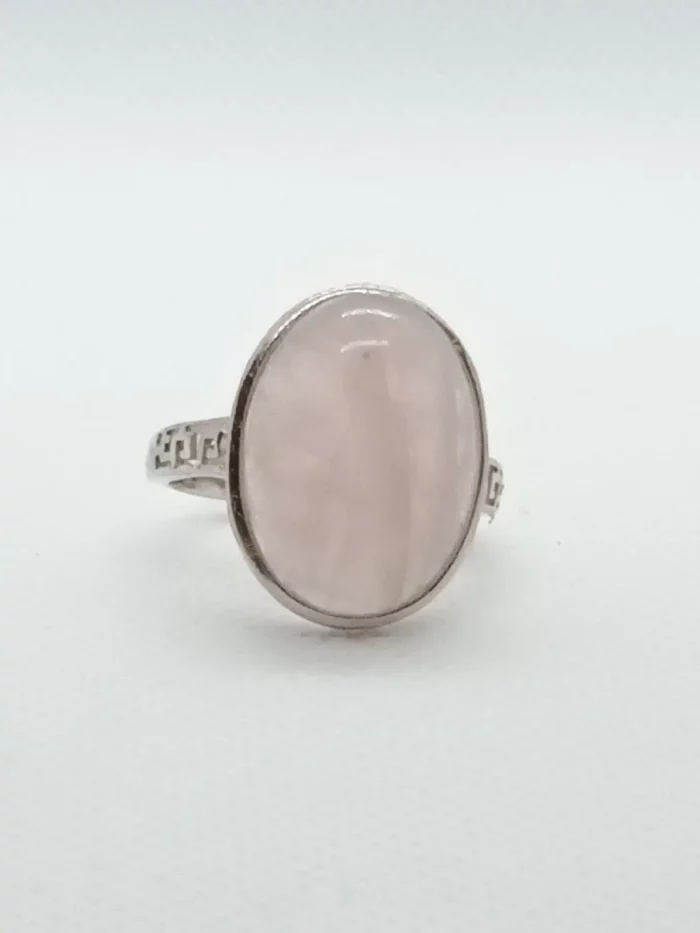 925 Sterling Silver Rose Quartz Ring